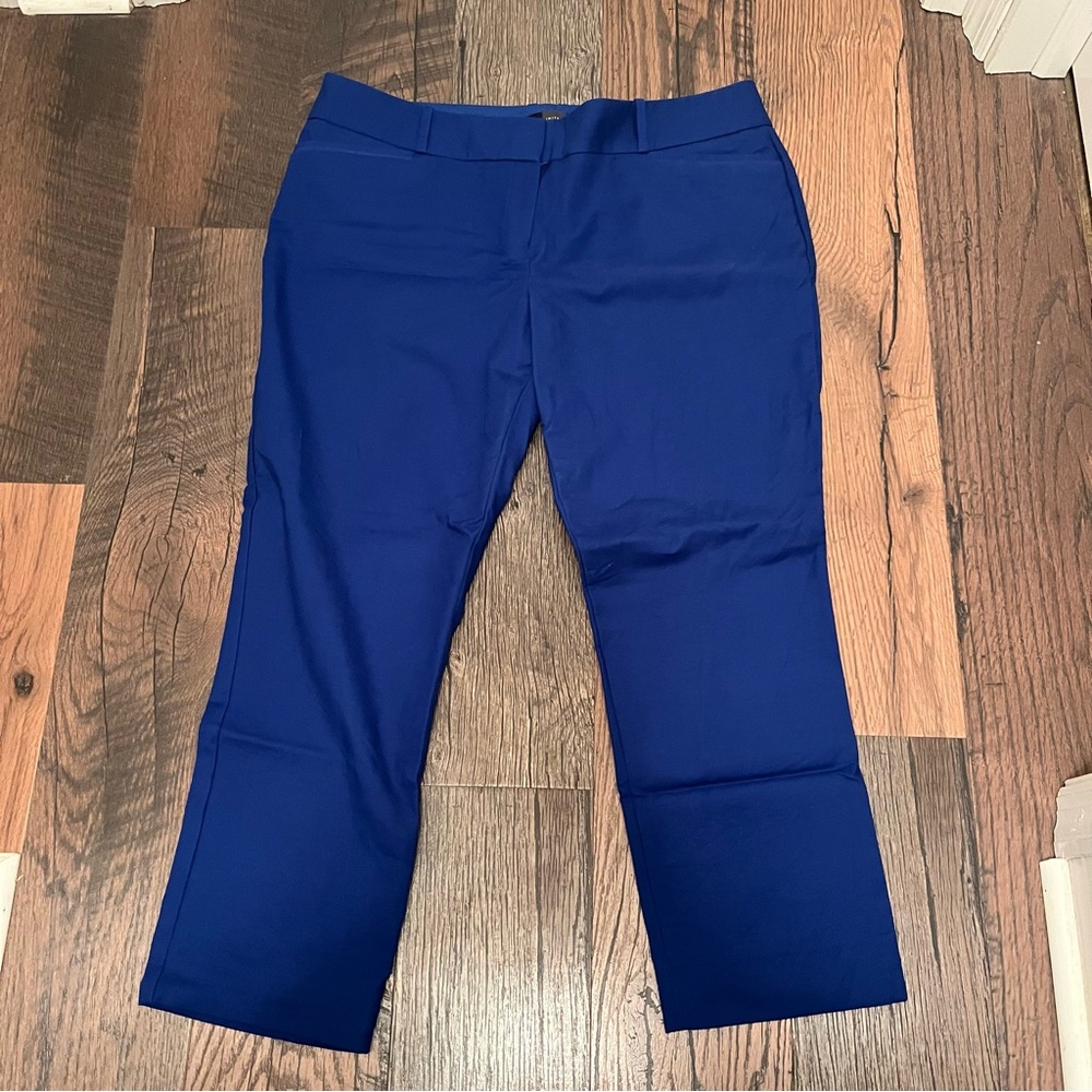 The Limited Blue Cropped Ankle Pants